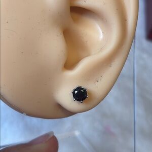 NEW 🖤 1 Carat Black Moissanite Earrings 925 Sterling Silver